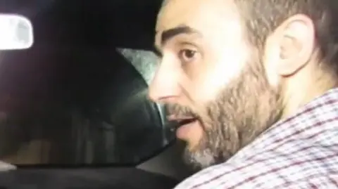 IDF Handout from video which the Israel Defense Forces (IDF) said showed Mohammed Sinwar travelling in a car through a Hamas underground tunnel in the Gaza Strip (19 December 2023)