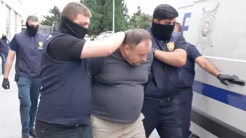 Azertag Arrest of Russian state media employees in Baku