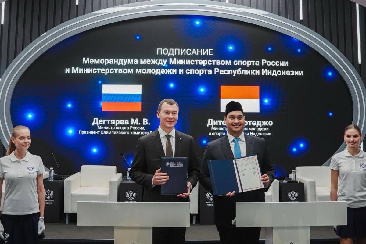 Indonesia, Russia sign sports pact to develop young athletes