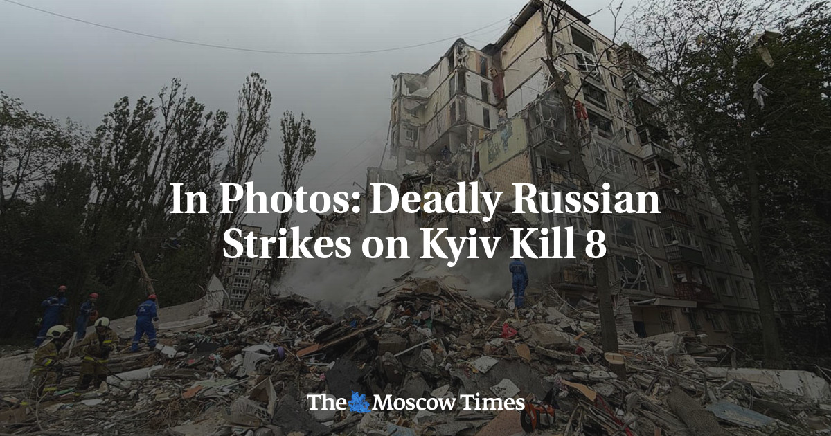 In Photos: Deadly Russian Strikes on Kyiv Kill 8