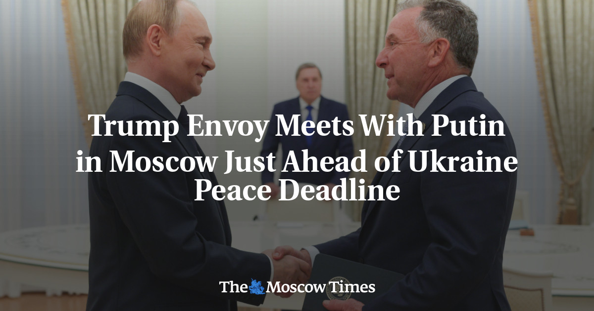 Trump Envoy Meets With Putin in Moscow Just Ahead of Ukraine Peace Deadline