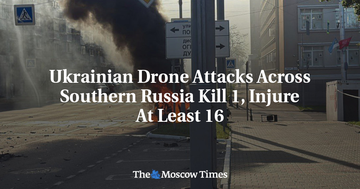 Ukrainian Drone Attacks Across Southern Russia Kill 1, Injure At Least 16