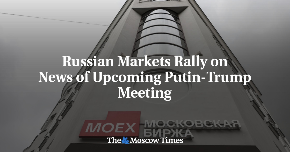 Russian Stock Index Surges on News of Upcoming Putin-Trump Meeting