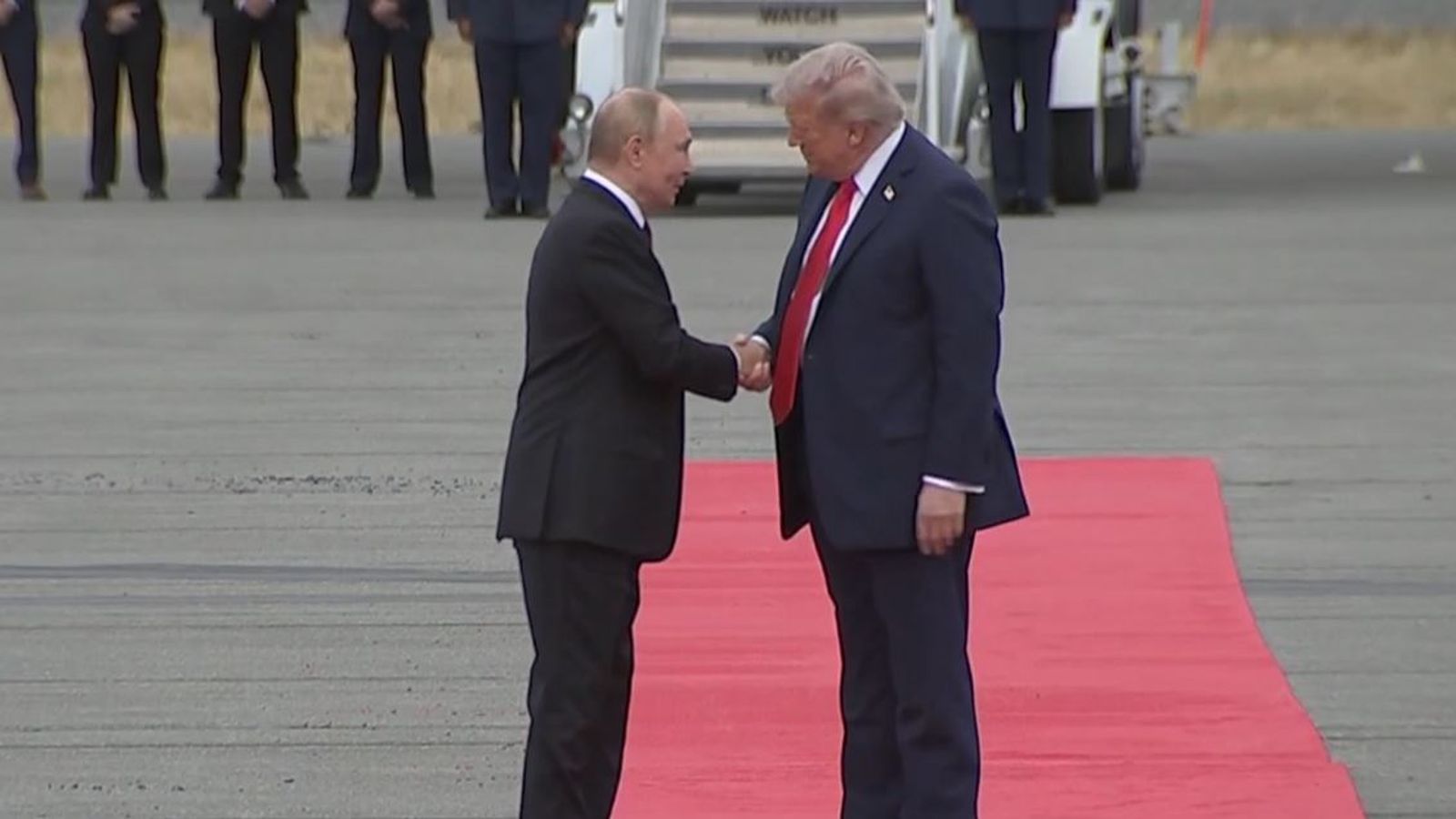 Ukraine war latest: Smiling Putin and Trump shake hands – before leaving in same car for Ukraine talks | World News