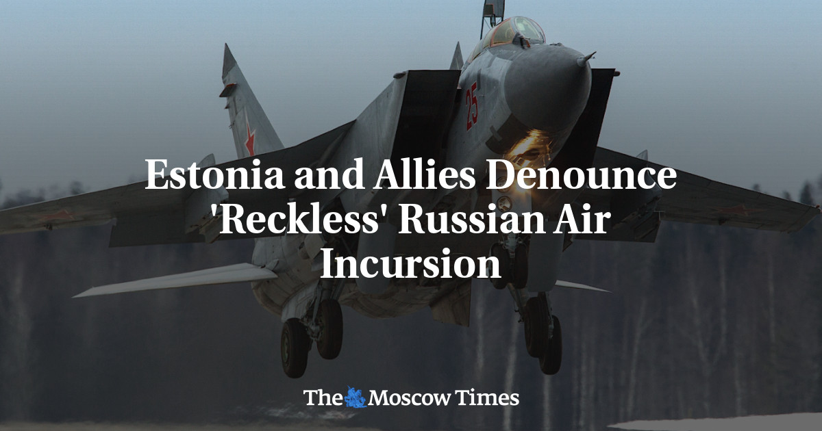 Estonia and Allies Denounce ‘Reckless’ Russian Air Incursion