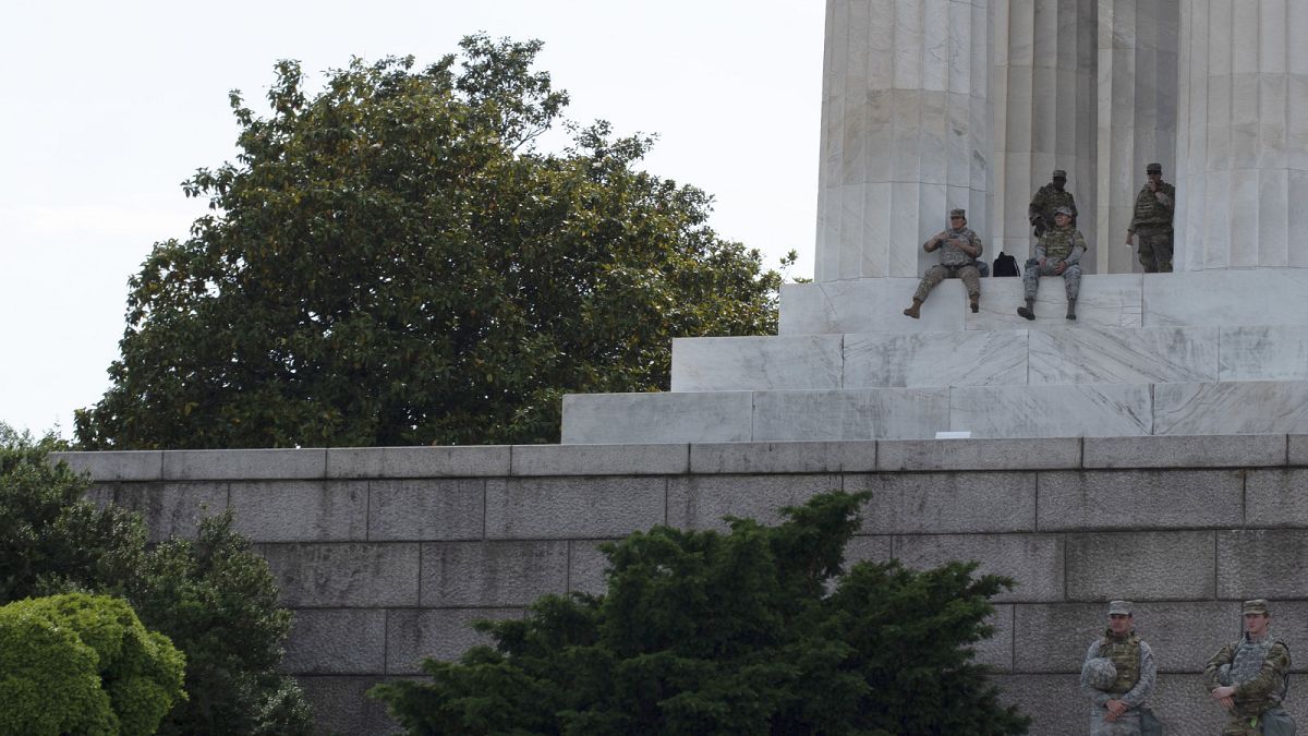 In US and Europe, troops in the streets of capital cities tell a different story