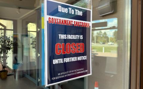 Some services closed, most running at US military bases in Europe during first day of government shutdown