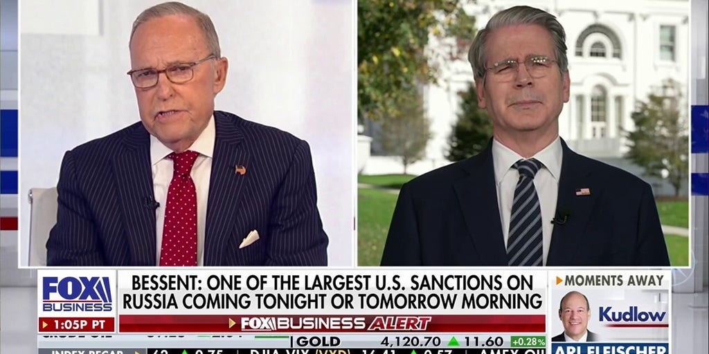 Bessent announces 'one of the largest sanctions' on Russia as Putin peace talks stall – Fox Business