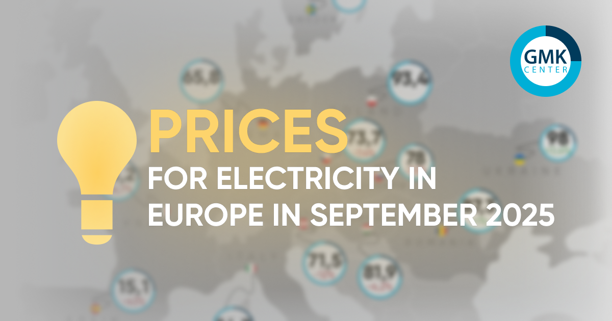 Electricity prices in Europe fluctuated in September due to seasonal factors