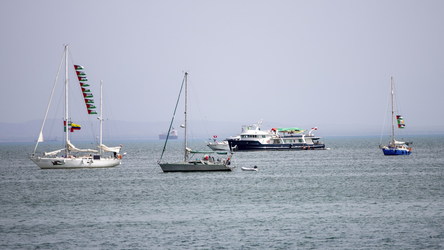 Gaza flotilla activists say they are prepared for possible Israeli interception