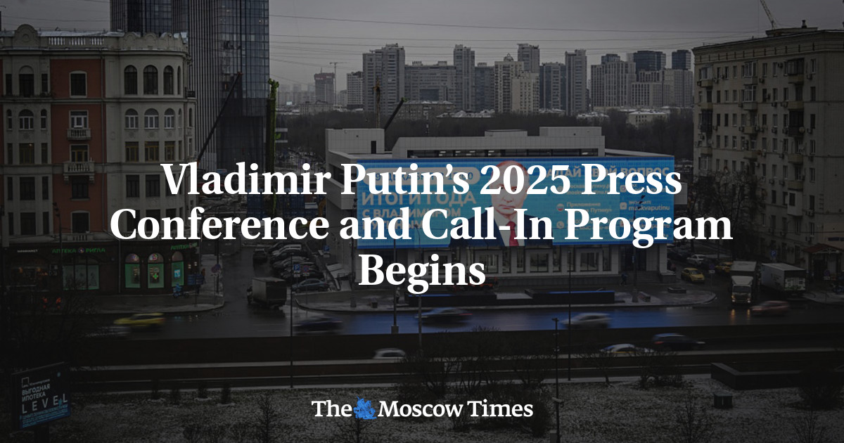 Vladimir Putin’s 2025 Press Conference and Call-In Program Begins