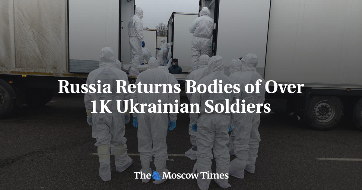 Russia Returns Bodies of Over 1K Ukrainian Soldiers