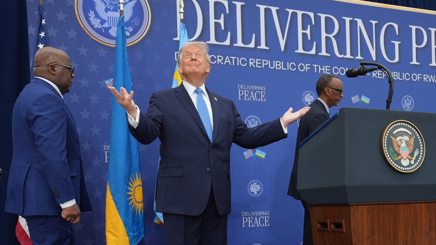 Trump hosts Congo’s and Rwanda’s presidents for peace deal