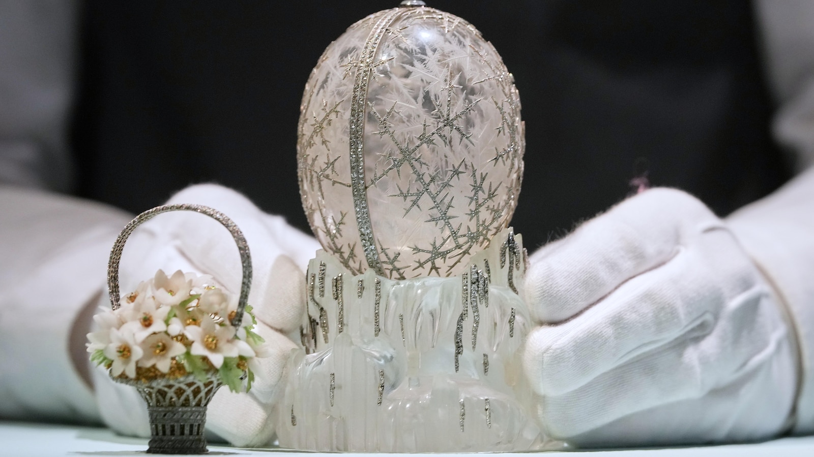 Crystal egg crafted for Russian royalty shatters record and sells for $30.2 million