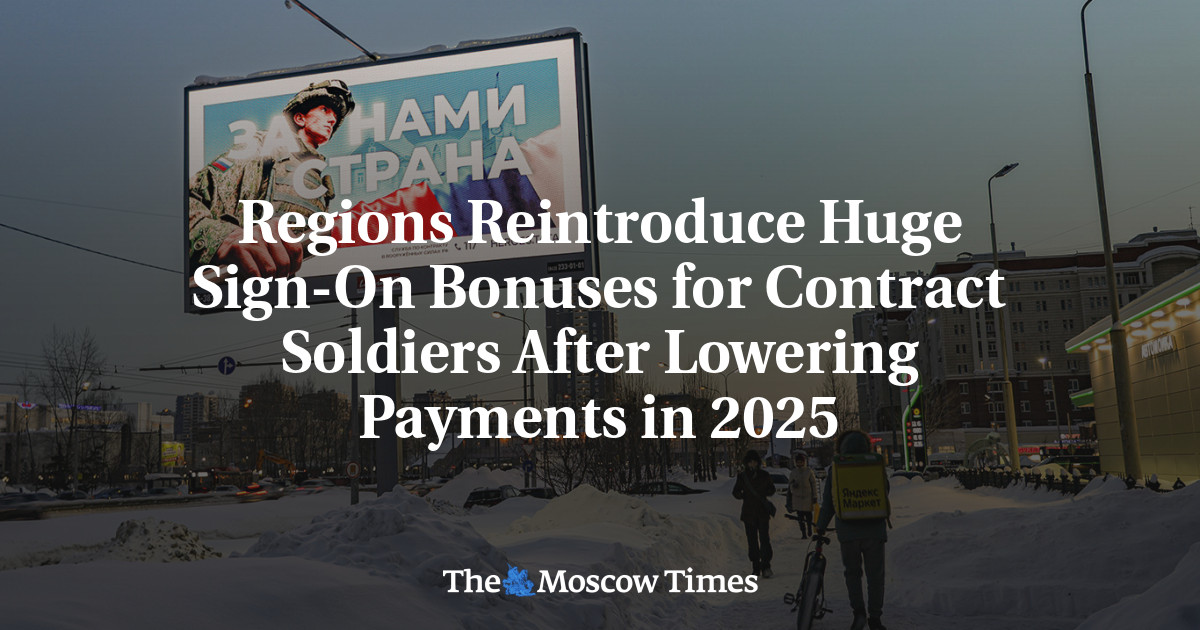Regions Reintroduce Huge Sign-On Bonuses for Contract Soldiers After Lowering Payments in 2025