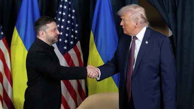 The meeting between Trump and Zelenskyy ended in Davos.
