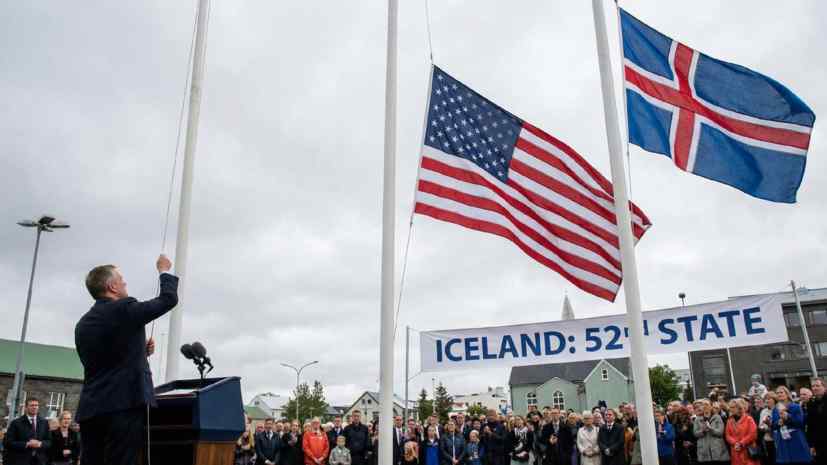 Trump’s ambassador Bill Long joked that Iceland would become the 52nd U.S. state.