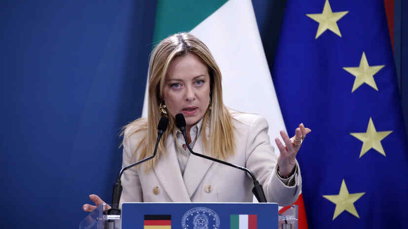 The Italian Prime Minister called on Europe to get rid of its inferiority complex