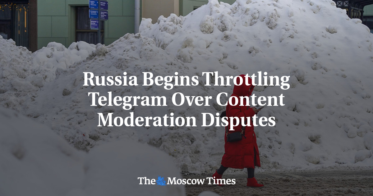 Russia Begins Throttling Telegram Over Content Moderation Disputes