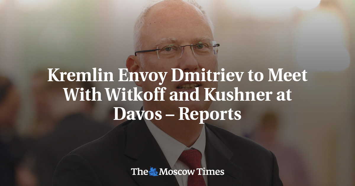Kremlin Envoy Dmitriev to Meet With Witkoff and Kushner at Davos – Reports