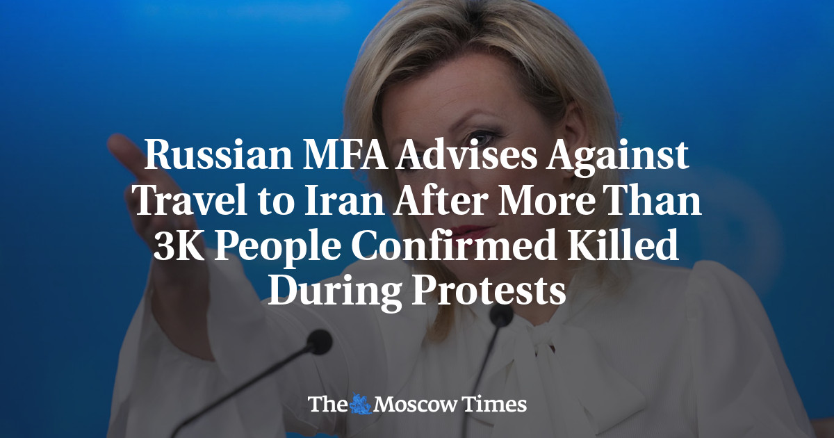 Russian MFA Advises Against Travel to Iran After More Than 3K People Confirmed Killed During Protests