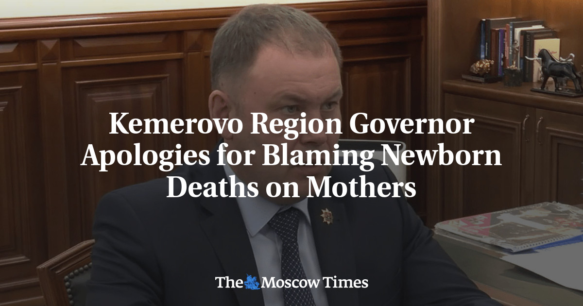 Kemerovo Region Governor Apologies for Blaming Newborn Deaths on Mothers