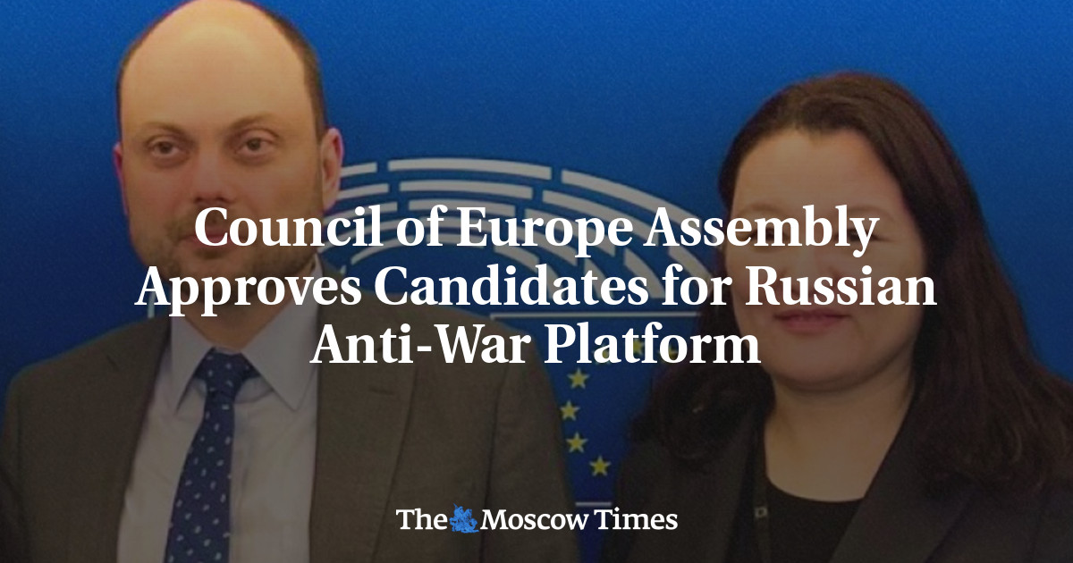 Council of Europe Assembly Approves Candidates for Russian Anti-War Platform