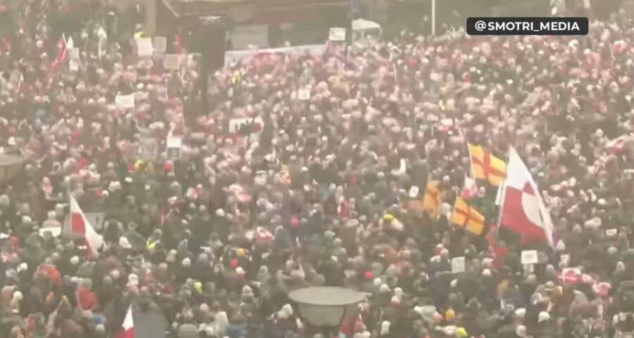 Protests against Trump’s plans for the island are taking place in Greenland and Denmark,