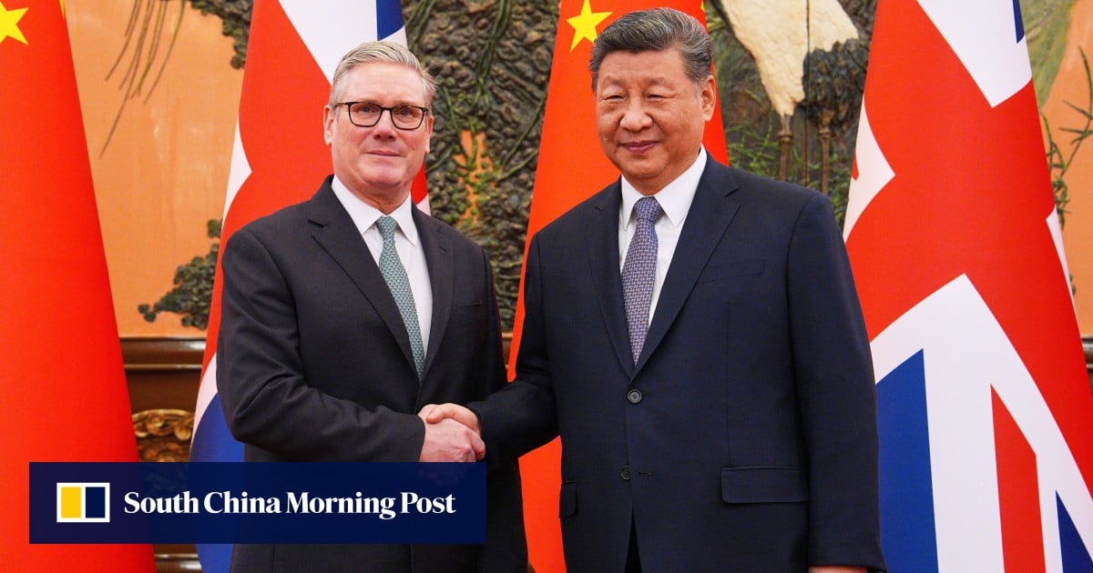 Time to open ‘new chapter’ in Britain-China relations, Xi Jinping tells Keir Starmer