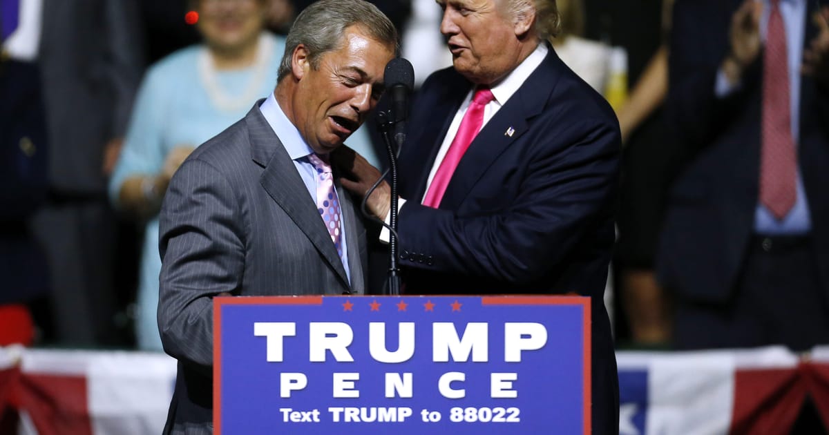 Nigel Farage’s support for Trump is putting off potential voters – POLITICO