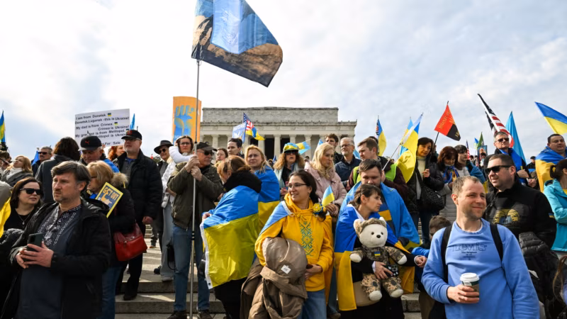 Four Years On, Ukraine Supporters Rally in Washington, Call for ‘Rock-Solid’ Western Unity