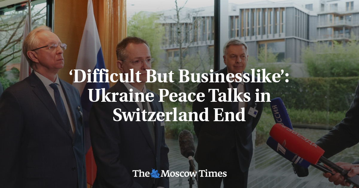 ‘Difficult But Businesslike’: Ukraine Peace Talks in Switzerland End
