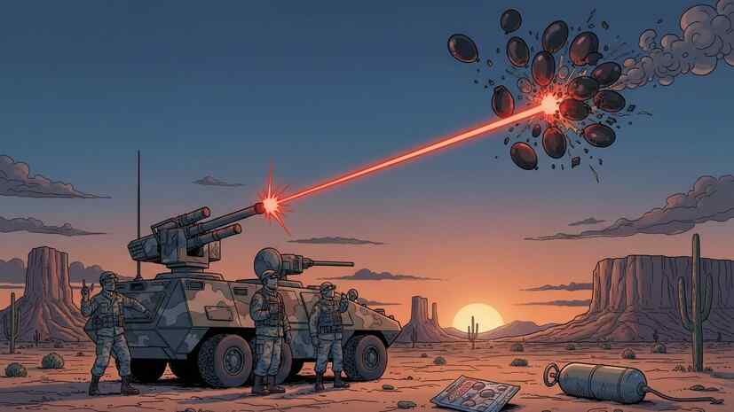 in the USA, balloons were shot down with a laser, mistaking them for drug cartel drones