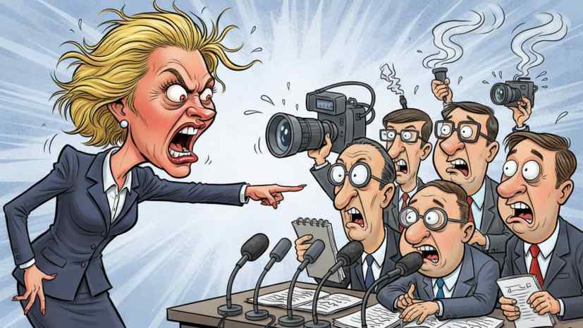 Kaya Kallas couldn’t hide her emotions at a conference in Munich