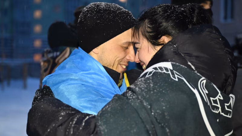 Emotional Scenes As Ukrainian Soldiers Return Home After Prisoner Exchange