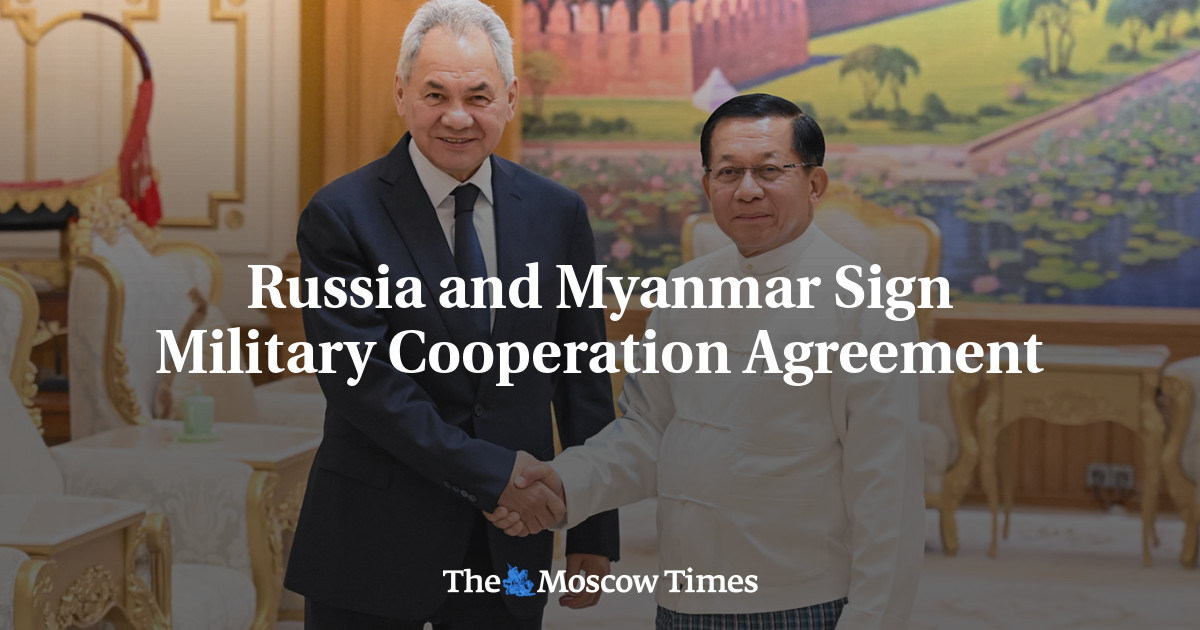 Russia and Myanmar Sign Military Cooperation Agreement
