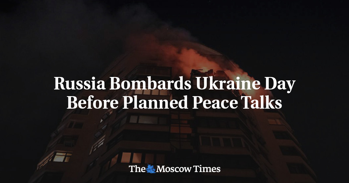 Russia Bombards Ukraine Day Before Planned Peace Talks
