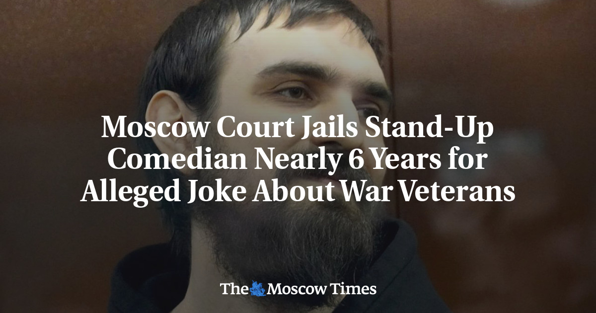Moscow Court Jails Stand-Up Comedian Nearly 6 Years for Alleged Joke About War Veterans