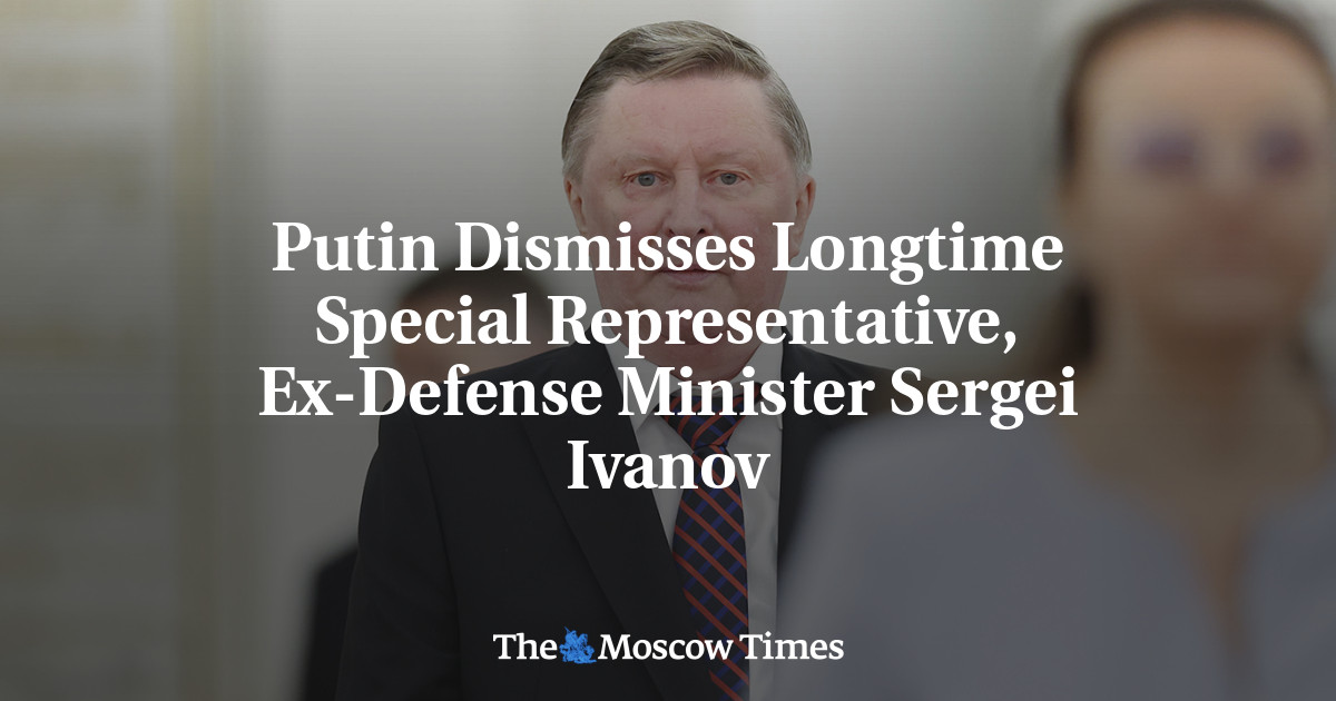 Putin Dismisses Longtime Special Representative, Ex-Defense Minister Sergei Ivanov