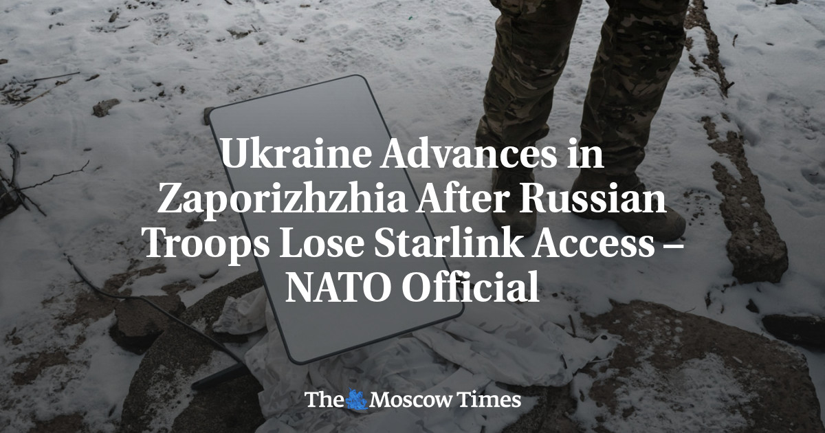 Ukraine Advances in Zaporizhzhia After Russian Troops Lose Starlink Access – NATO Official