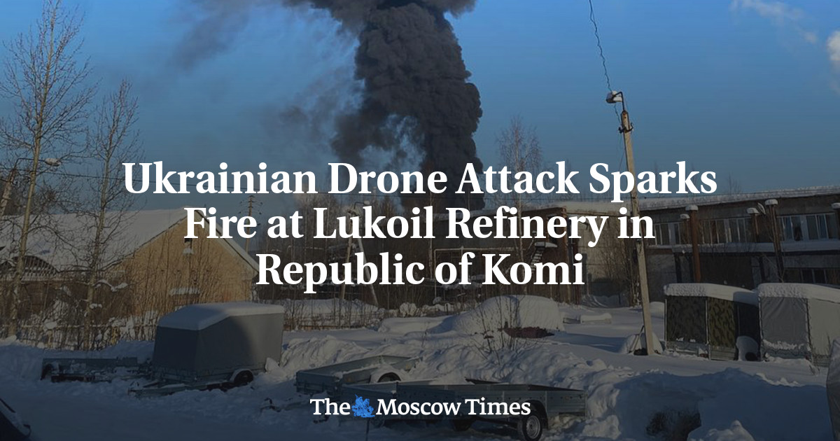 Ukrainian Drone Attack Sparks Fire at Lukoil Refinery in Republic of Komi