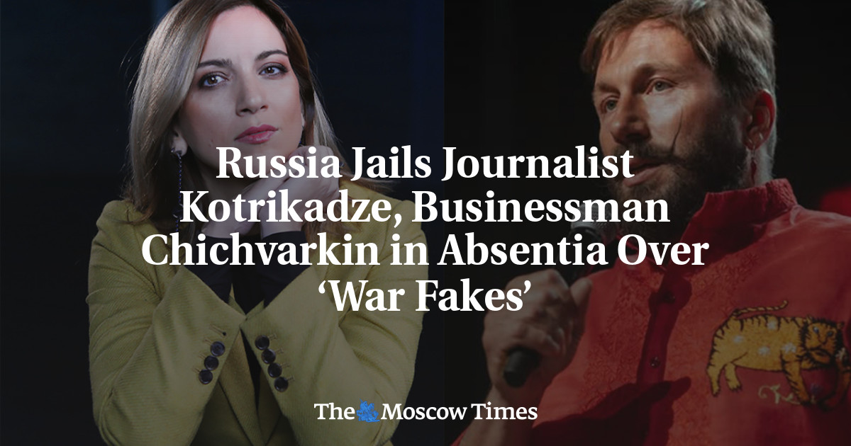 Russia Jails Journalist Kotrikadze, Businessman Chichvarkin in Absentia Over ‘War Fakes’