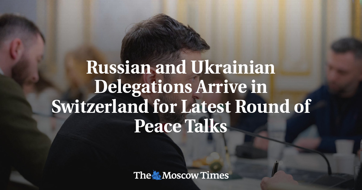 Russian and Ukrainian Delegations Arrive in Switzerland for Latest Round of Peace Talks