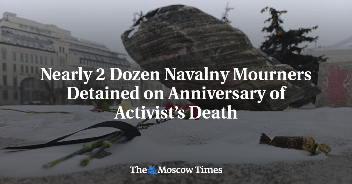 Nearly 2 Dozen Navalny Mourners Detained on Anniversary of Activist’s Death