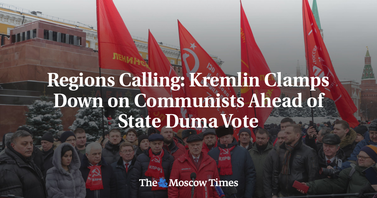 Regions Calling: Kremlin Clamps Down on Communists Ahead of State Duma Vote