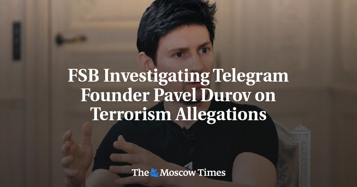 FSB Investigating Telegram Founder Pavel Durov on Terrorism Allegations
