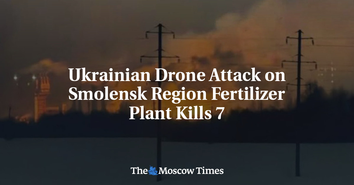 Ukrainian Drone Attack on Smolensk Region Fertilizer Plant Kills 7