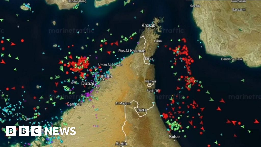 Timelapse shows fall in shipping traffic since start of Iran war