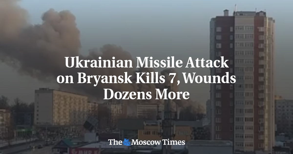 Ukrainian Missile Attack on Bryansk Kills 7, Wounds Dozens More