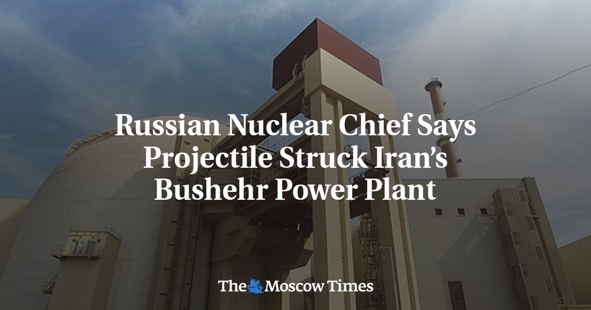Russian Nuclear Chief Says Projectile Struck Iran’s Bushehr Power Plant